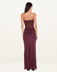 Bec + Bridge Noemi Strapless Dress in Plum