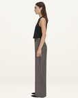 Camilla and Marc Alba Crop Rib Tank in Black