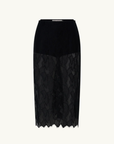 Camilla and Marc Zemira Lace Skirt in Black