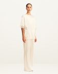 Shona Joy Eniko Lace T-Shirt in Ivory