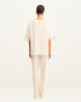 Shona Joy Eniko Lace T-Shirt in Ivory