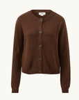 Ceres Nelly Long Sleeve Cardigan in Chocolate