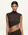 Bec + Bridge Conni Maxi Dress in Chocolate / Aubergine