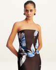 Shona Joy Elsa Panelled Strapless Maxi Dress