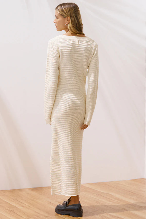 Reyna Knit Dress OFF WHITE Sancia-Sancia-Frolic Girls