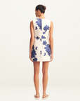 Shona Joy Enya Draped Mini Dress in MIDNIGHT WALLFLOWER