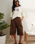 Harlow Bermuda Short in Chocolate