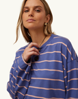 Ceres Life Beau Long Sleeve Tee in Navy