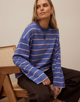Ceres Life Beau Long Sleeve Tee in Navy