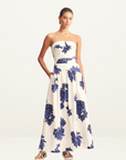 Shona Joy Enya Strapless Maxi Dress in MIDNIGHT WALLFLOWER
