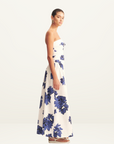 Shona Joy Enya Strapless Maxi Dress in MIDNIGHT WALLFLOWER