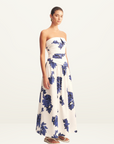 Shona Joy Enya Strapless Maxi Dress in MIDNIGHT WALLFLOWER