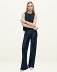 Silk Laundry CDC Bias Cut Pant in Black