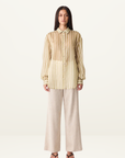 Esmaee Sahara Shirt in Sage Stripe