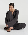 Summi Summi Lounge Knit Pant in Shadow