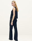 Silk Laundry CDC Bias Cut Pant in Black
