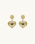 Alemais Jem Heart Drop Earrings