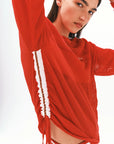 Nagnata Downtown Mesh Jersey in Poppy