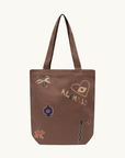 Alemais Maroc Choc Library Tote in Choaolcate