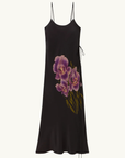 Silk Laundry CDC 1969 Slip Dress in Iris Black