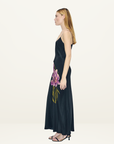 Silk Laundry CDC 1969 Slip Dress in Iris Black
