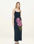 Silk Laundry CDC 1969 Slip Dress in Iris Black