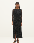 Mon Renn Vesper Spot Long Sleeve Dress in Polka Dot