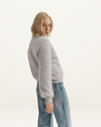 World Of Nomads Isabella Knit Jumper in LIGHT GREY