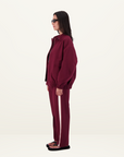 Jasmine Alexa Ischia bomber Jacket in PLUM