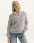 World Of Nomads Isabella Knit Jumper in LIGHT GREY