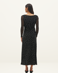 Mon Renn Vesper Spot Long Sleeve Dress in Polka Dot
