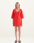 Kivari Rosalia Mini Dress in Coral