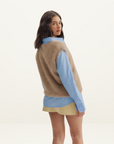 World Of Nomads Ebony Vest in LATTE