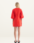 Kivari Rosalia Mini Dress in Coral