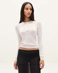 Bayse Shea Knit Top in Ivory