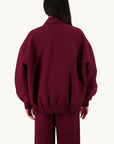 Jasmine Alexa Ischia bomber Jacket in PLUM