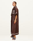 Alemais Leandra Corded Relaxed Shirt Dress