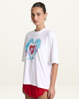 Summi Summi I Heart Dolphins Tee in White