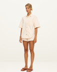 Kivari Ariana Denim Shirt in Rosewater