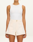 Kivari Dylan Denim Short in Rosewater