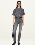 Anine Bing Cohen Tee in GREY LEOPARD