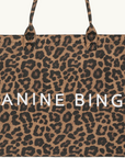 Anine Bing Leop Canvas Tote in Black and Brown Leopard // COMING SOON
