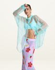 Summi Summi Mercurio Silk Shirt in Aqua