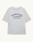 Anine Bing Cohen Tee Los Angles Stencil in Heather Grey