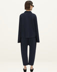Camilla and Marc Moreno Long Sleeve Polo in Navy
