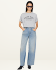 Anine Bing Cohen Tee Los Angles Stencil in Heather Grey