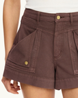 Kivari Celine Denim Short in Chocolate