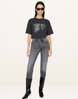 Anine Bing Cohen Tee in Washed Black