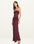 Bec + Bridge Noemi Strapless Dress in Plum