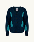 Kinga Csilla Mare Nota Cardigan in Ocean